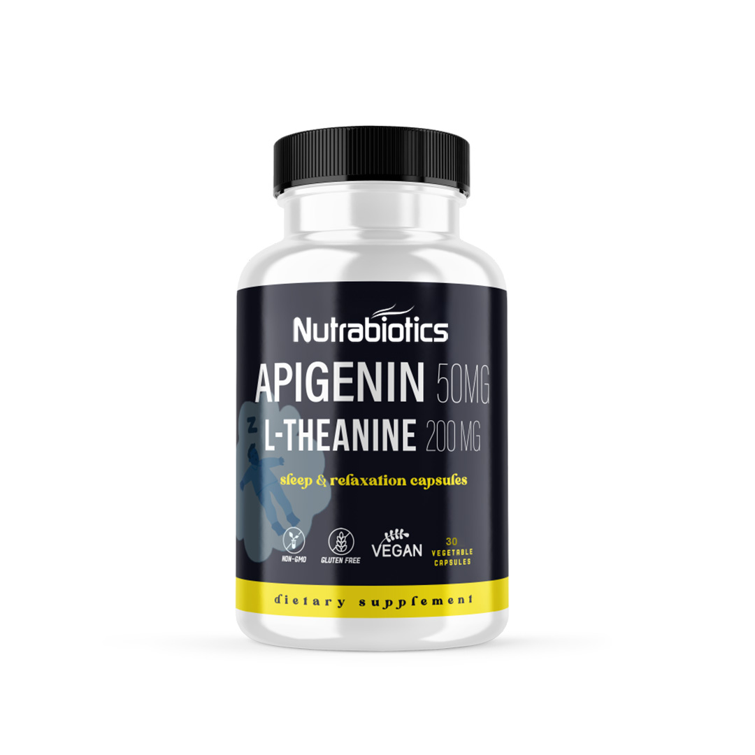 Apigenin 50mg & L-Theanine 200mg Sleep & Relaxation Capsules
