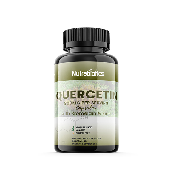 Quercetin 800mg Per Serving Capsules + Bromelain & Zinc ! Vegan Friendly