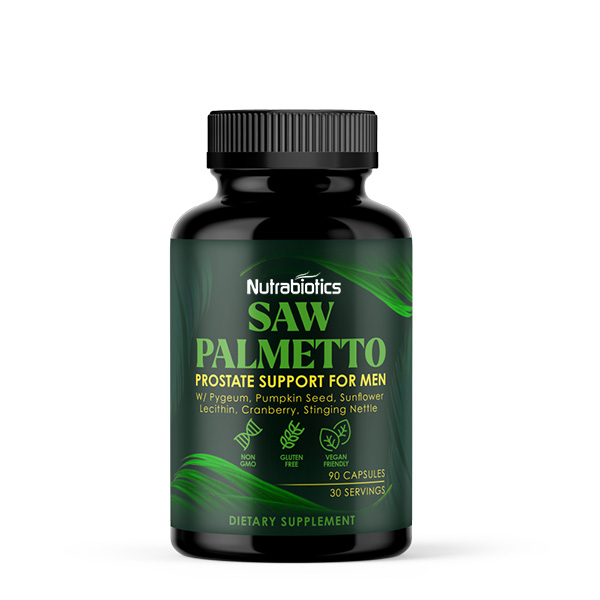 Saw Palmetto W/ Pygeum, Pumpkin Seed, Sunflower Lecithin, Cranberry, Stinging Nettle – Prostate Support Supplements for Men with Lycopene